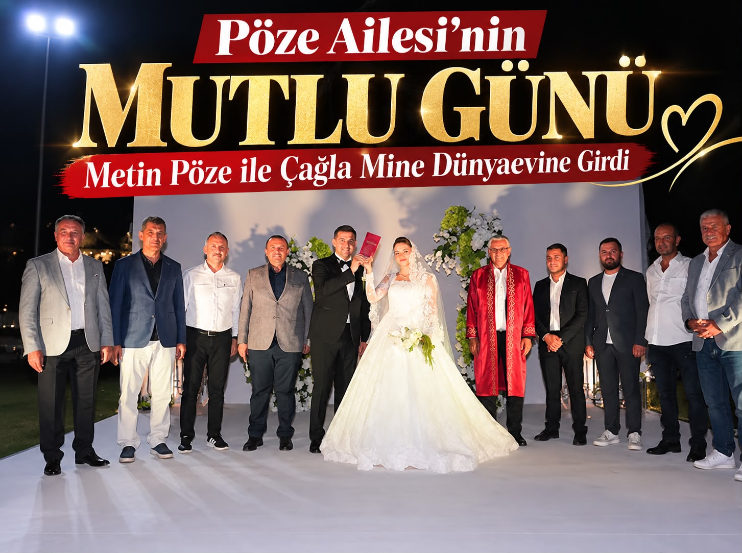 Pöze Ailesi’nin Mutlu Günü: Metin ile Çağla Mine Dünyaevine Girdi
